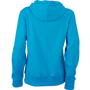 Sweat-shirt uni à capuche femme Au choixturquoise
