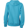 Sweat-shirt uni à capuche femme Bleubleu ciel