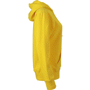 Sweat-shirt uni à capuche femme Jaunejaune soleil