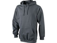 Sweat-shirt uni à capuche homme