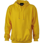 Sweat-shirt uni à capuche homme Jaunejaune soleil