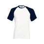 T-shirt base-ball Au choixWhite / Deep Navy