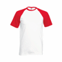 T-shirt base-ball Au choixWhite / Red