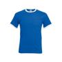 T-shirt bords côtes contrast Au choixRoyal Blue / White