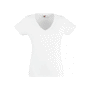 T-shirt femme col v Au choixWhite