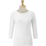 T-shirt femme stretch manche Au choixWhite