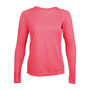 T-shirt sport manches longues femme Au choixFluorescent Pink