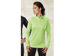 T-shirt sport "quick dry" manches longues 1/4 zip 