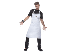 Tablier brodé rock chef long