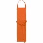 Tablier de cuisine en polyester avec poche frontal Orangeorange
