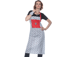 Tablier rock personnalisé chef mi-long