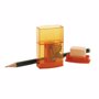 Taille crayon publicitaire avec gomme Au choixtransparent orange