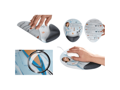 Tapis de souris ergo-pharma-pad gris