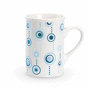 Tasse décorée Au choixblanc/bleu clair