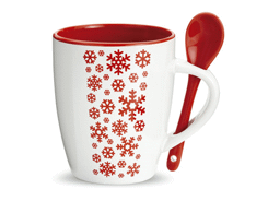 Tasse en céramique avec cuillè