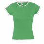 Tee-shirt femme bords francs roulotté moorea Au choixvert vif