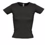 Tee-shirt femme col rond lady col rond Noirnoir