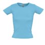 Tee-shirt femme col rond lady col rond Au choixturquoise