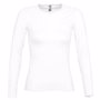Tee-shirt femme col rond manches longues Dream Blancblanc