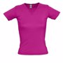 Tee-shirt femme col V lady 220gr Au choixfuchsia