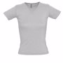 Tee-shirt femme col V lady 220gr Au choixgris chine