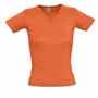 Tee-shirt femme col V lady 220gr Orangeorange
