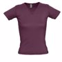 Tee-shirt femme col V lady 220gr Au choixprune