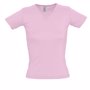 Tee-shirt femme col V lady 220gr Roserose