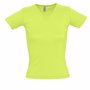 Tee-shirt femme col V lady 220gr Au choixvert pomme