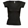 Tee-shirt femme emmanchures americaines melrose Noirnoir profond