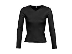 Tee-shirt femme manches longues col V Amy