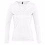 Tee-shirt femme manches longues  effet flammé mara Blancblanc