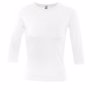 Tee-shirt femme manches trois quart memphis Blancblanc