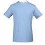 Tee-shirt homme finitions bords francs roulottés Au choixciel&blanc