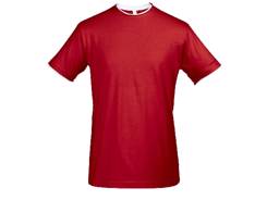 Tee-shirt homme finitions bords francs roulottés