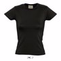 Tee-shirt publicitaire biologique femme women NoirNoir profond