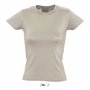 Tee-shirt publicitaire biologique femme women Ecru naturelCorde