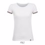 Tee-shirt sol's rainbow women BlancBlanc / Vert prairie