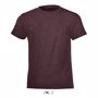 Tee-shirt sol's regent fit kids RougeOxblood chiné