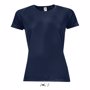 Tee-shirt sol's sporty women BleuFrench marine