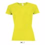 Tee-shirt sol's sporty women JauneJaune fluo