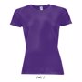 Tee-shirt sol's sporty women VioletViolet foncé