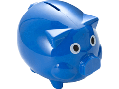 Tirelire en plastique cochon