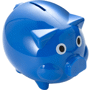 Tirelire en plastique cochon Au choixbleu cobalt