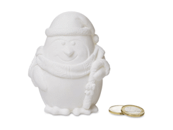 Tirelire pingouin avec peintur