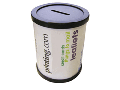 Tirelire ronde - livré à plat