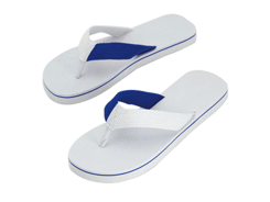 Tongs rouge en eva/polyester