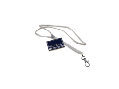 Tours de cou fermeture Eclair mousqueton métal