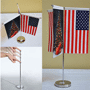 Triple drapeau de table ajustable Au choixcouleurs pantone