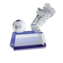 Trophee chaussure de football base bleue Au choixtransparent/bleu tra
